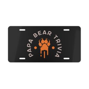 Papa Bear Trivia Vanity Plate