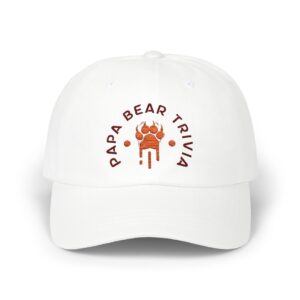 Papa Bear Trivia Embroidered Cap