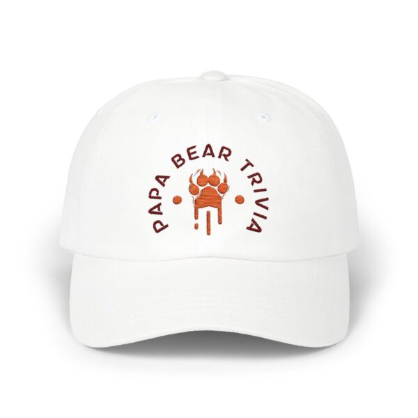 Papa Bear Trivia Embroidered Cap